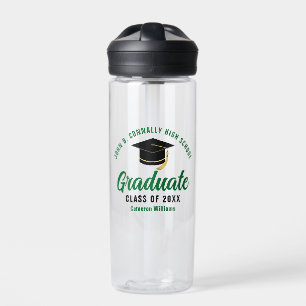 Botella De Agua Regalo de Graduación Personalizada de Graduado Ver