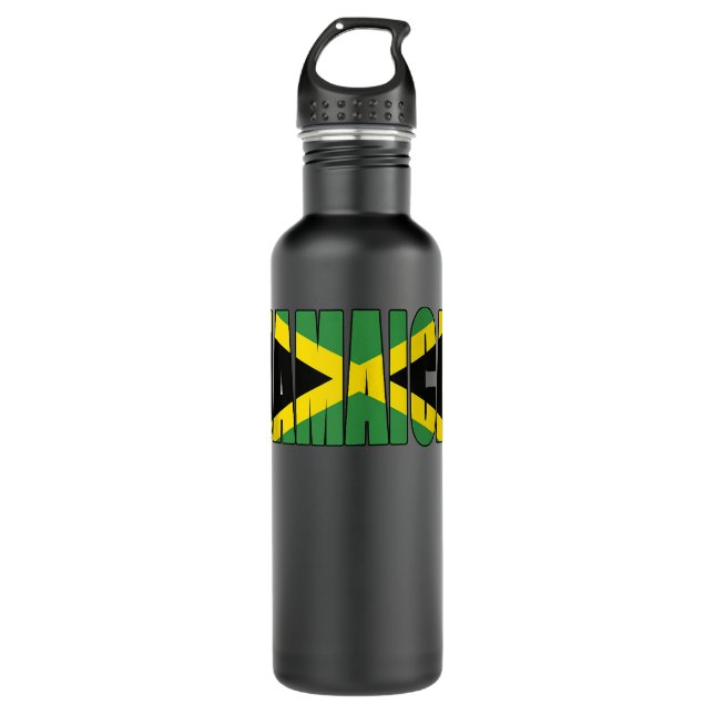 Botella De Agua Regalo de la bandera de Jamaica (Anverso)