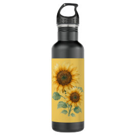 Botella De Agua Regalo de los amantes de los girasoles