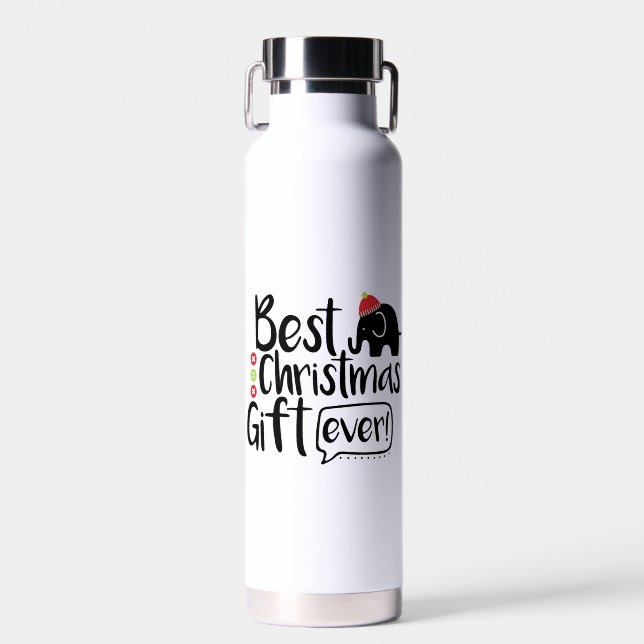 Botella De Agua regalo de los mejores navidades (Delantero)