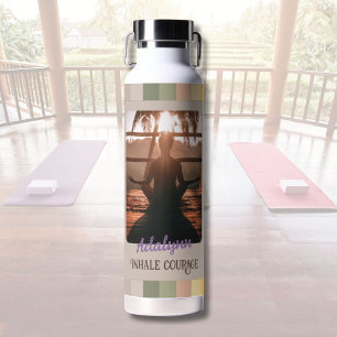 Botella De Agua Regalo de mamá, profesora de amante del yoga y pro