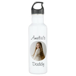 Botella De Agua Regalo de papá personalizado - Cara de niño Person