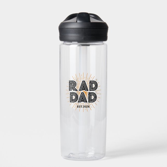 Botella De Agua Regalo de Rad Dad a papá (Delante)