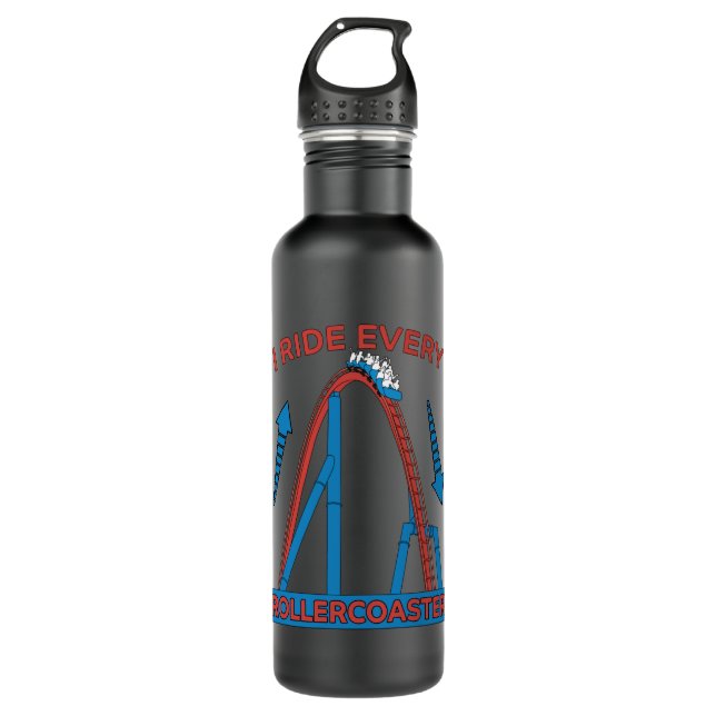 Botella De Agua Regalo del parque de atracciones Roller Coaster Pa (Anverso)