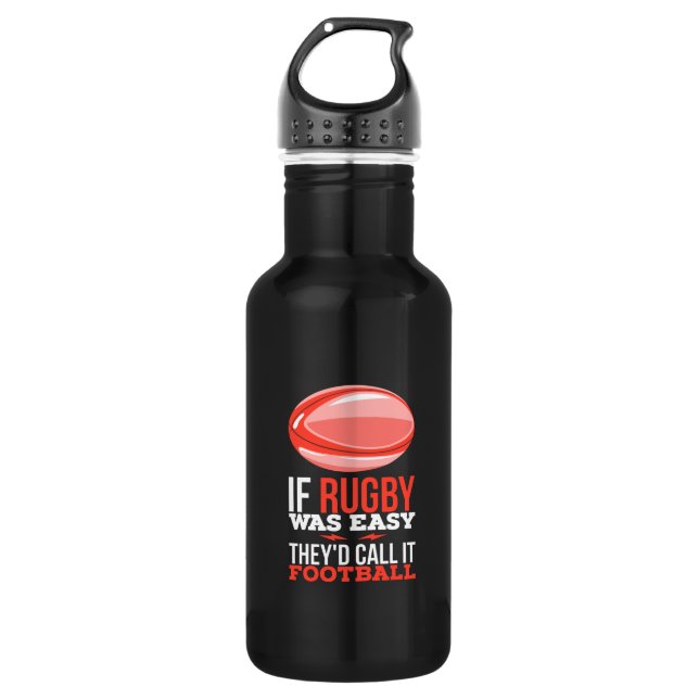 Botella De Agua Regalo deportivo de Rugby (Anverso)