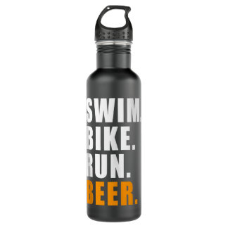 BOTELLA DE AGUA REGALO DEPORTIVO DE TRIATHLETE TRIATHLON DE BICICL