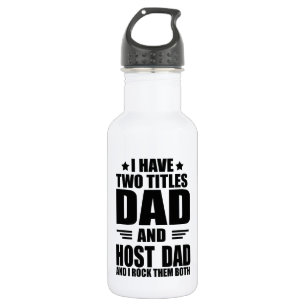 Botella De Agua Regalo divertido para padre anfitrión