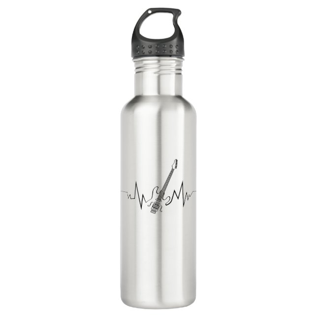 Botella De Agua Regalo Guay de guitarra eléctrica para guitaristas (Anverso)