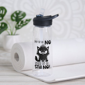 Botella De Agua Regalo para amantes de gatos divertido ante todo 