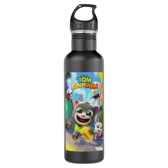 Botella De Agua Regalo Para Hombres Hablando Con Tom Héroes Regalo (Anverso)