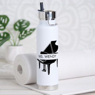 Botella De Agua Regalo para profesor de piano Gran Piano