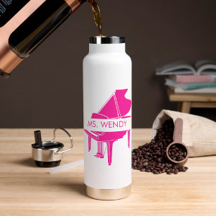 Botella De Agua Regalo para profesora de piano Piano de cola