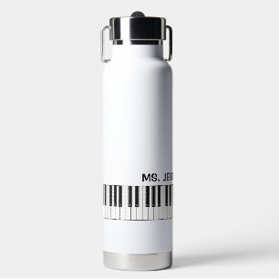 Botella De Agua Regalo para teclas de piano para profesor de piano