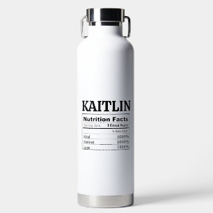 Botella De Agua Regalo Personalizado de Graduación Enfermera Facul