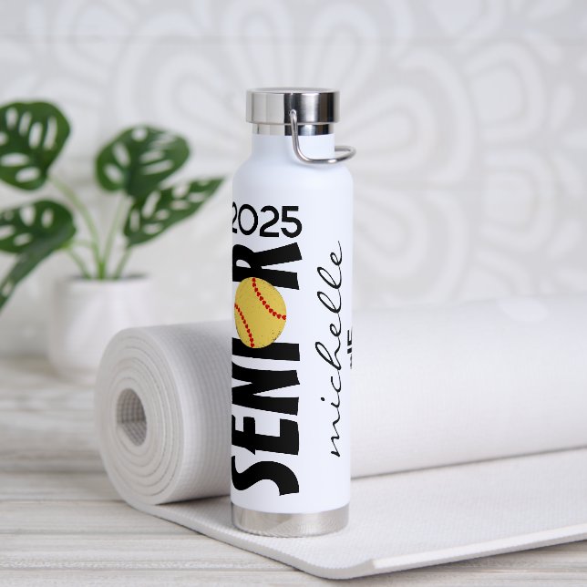 Botella De Agua Regalo personalizado de graduación nocturna de Sof (Yoga)