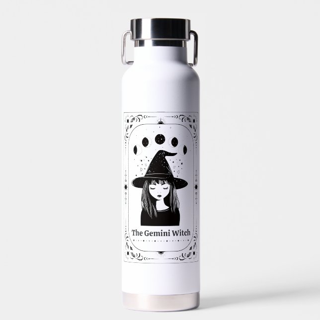 Botella De Agua Regalo personalizado de Tarot Zodiacal Celestial A (Delantero)