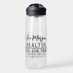 Botella De Agua Regalo Personalizado para Agente de Bienes Raíces