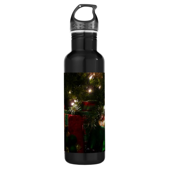 Botella De Agua Regalos bajo el feriado de los Navidades de árbol (Anverso)