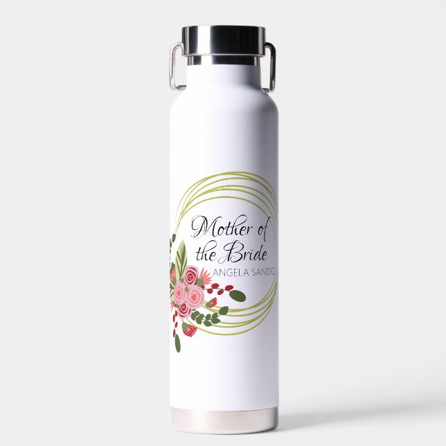 Botella De Agua Regalos de boda florales para la suegra (Delantero)