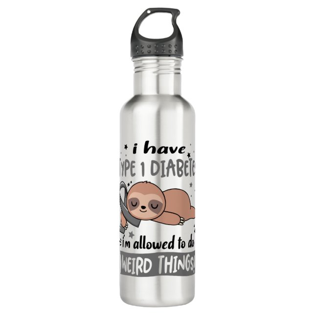 Botella De Agua Regalos de cinta de opciones del mes de sensibiliz (Anverso)