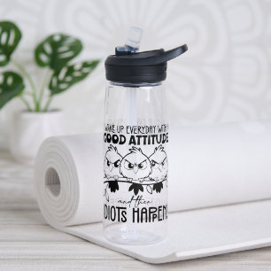 Botella De Agua Regalos de citas divertidas de pájaros idiotas