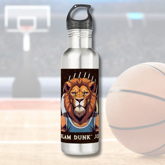 Botella De Agua Regalos de leones de Guay para aficionados al entr (Cool Lion Gifts for Basketball Lovers Coach Fans)