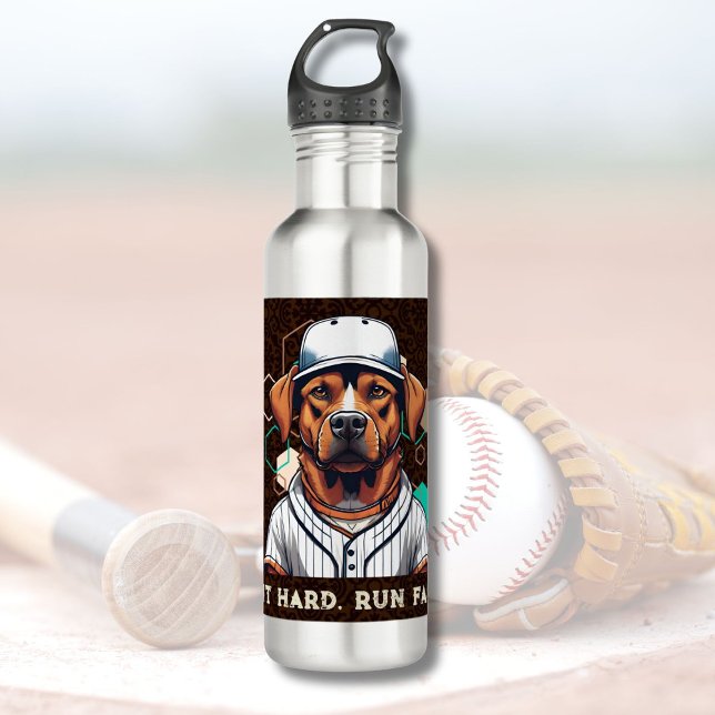 Botella De Agua Regalos de perro de Guay para jugadores de béisbol (Cool Dog Gifts for Baseball Players Lovers Coaches)