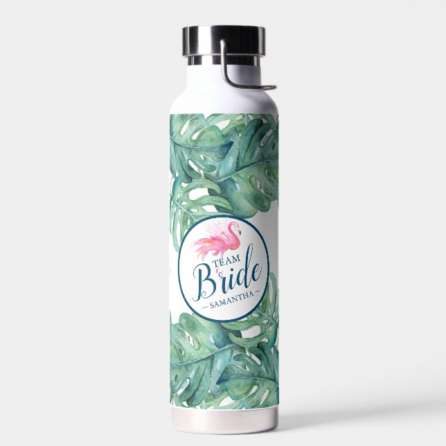 Botella De Agua Regalos para Despedida de Soltera Tema Tropical (Izquierdo)