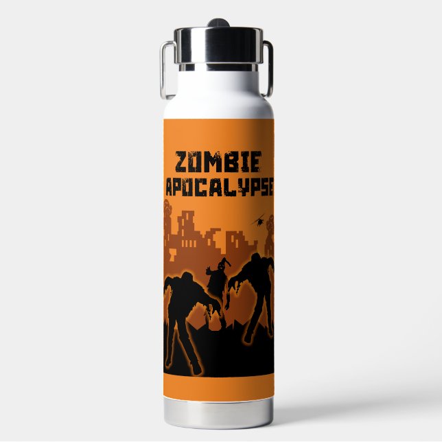 Botella De Agua Regalos Zombie Apocalypse (Frente)
