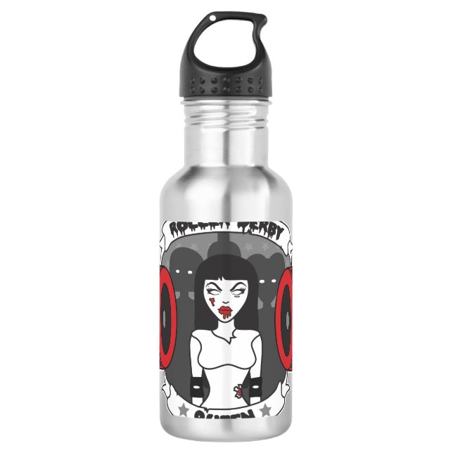 Botella De Agua Reina de Derby del rodillo (Anverso)