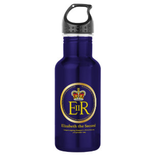 Botella De Agua reinado de la Reina Isabel II