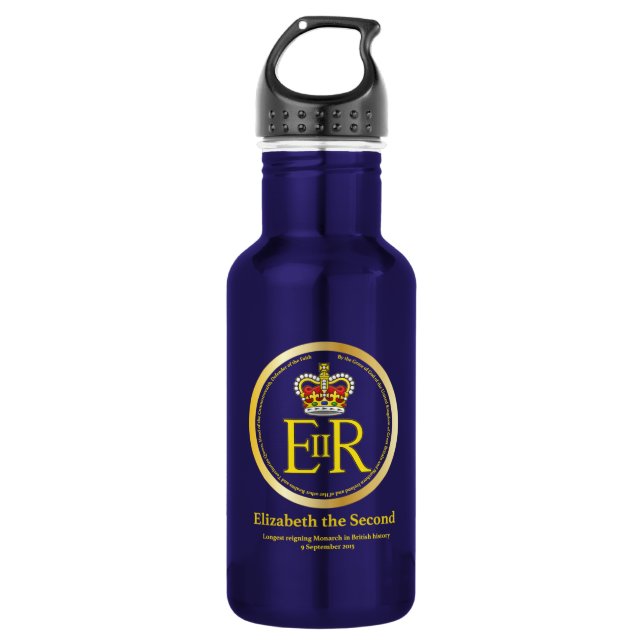 Botella De Agua reinado de la Reina Isabel II (Anverso)