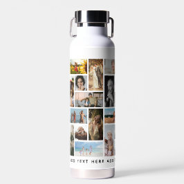 Botella De Agua Rejilla de Colaje de Fotos Personalizadas Modernas
