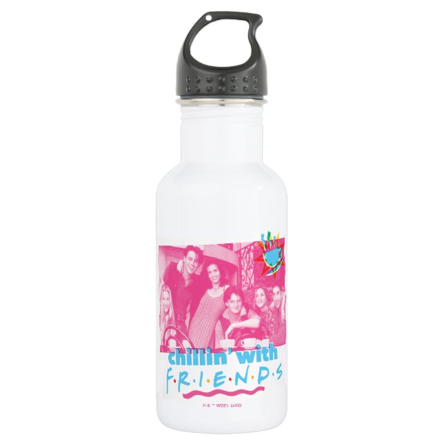 Botella De Agua Relajándose con FRIENDS™ (Anverso)