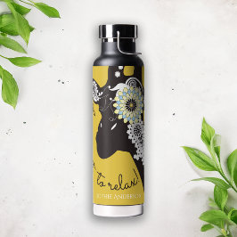 Botella De Agua Relax - Yellow Funky Funny Giraffe