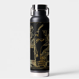 Botella De Agua Relieve de oro mesopotámico antiguo