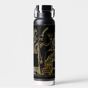 Botella De Agua Relieve de oro mesopotámico antiguo