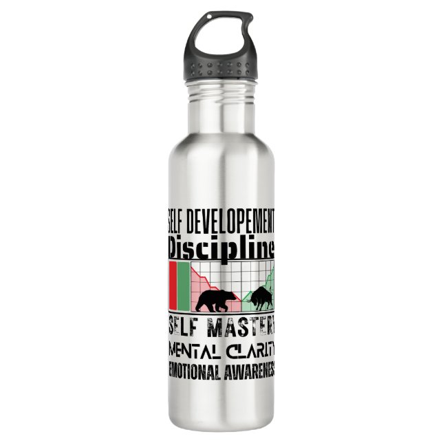 Botella De Agua Reminder and motivation | Forex mindset | Marble (Anverso)