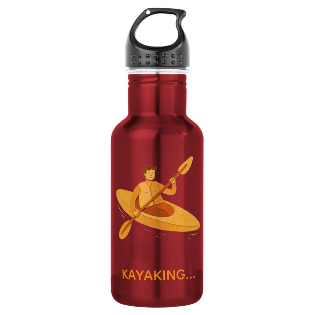 Botella De Agua Remo en kayak (Anverso)