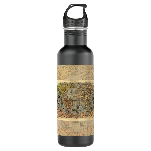 Botella De Agua Renacimiento del Mapa Antiquev de Forlani de 1565 (Anverso)