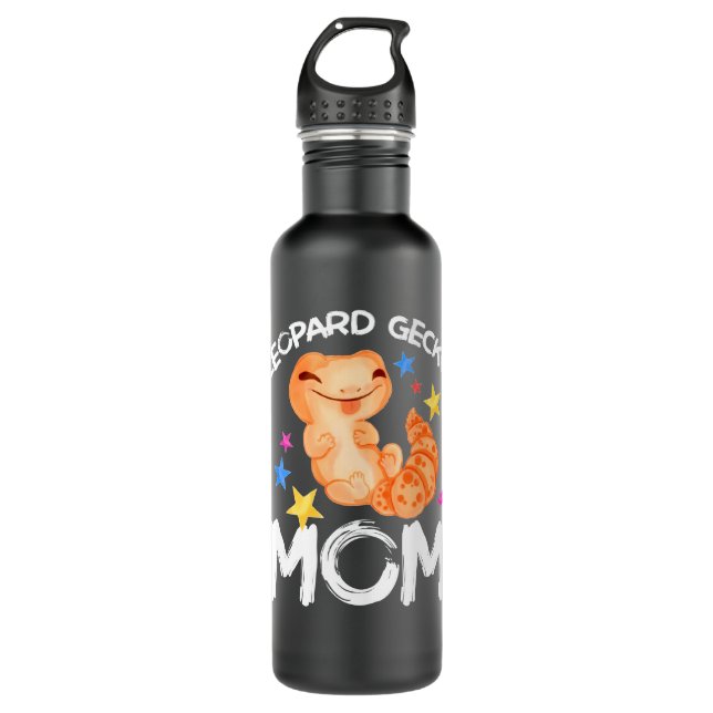 Botella De Agua Reptile Gecko Animal Leopar (Anverso)