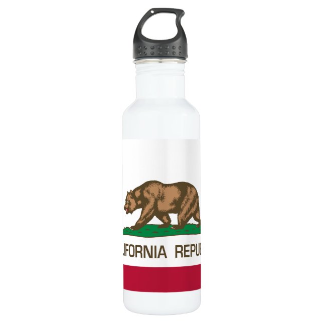 Botella De Agua República de California (Bandera Estatal) (Anverso)