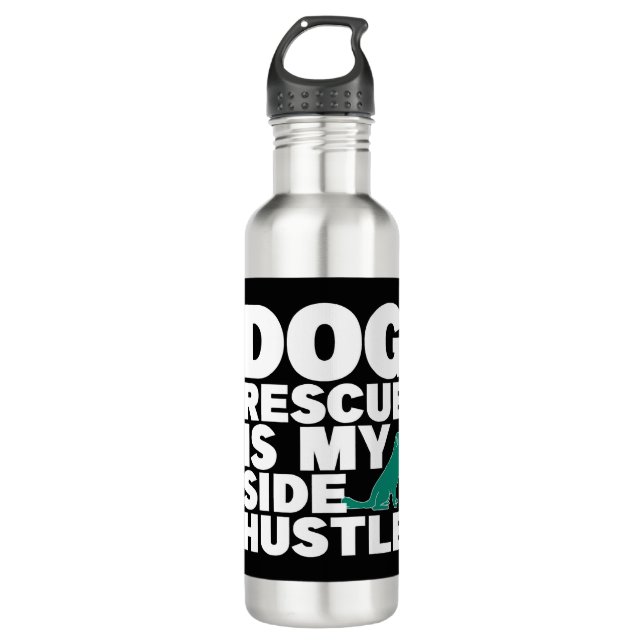 Botella De Agua Rescate animal corto (Anverso)
