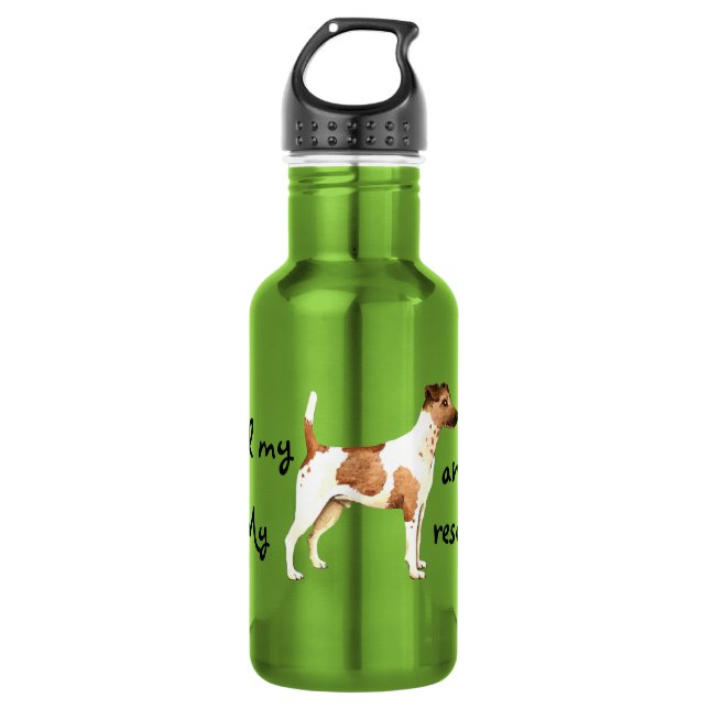 Botella De Agua Rescate Smooth Fox Terrier (Anverso)
