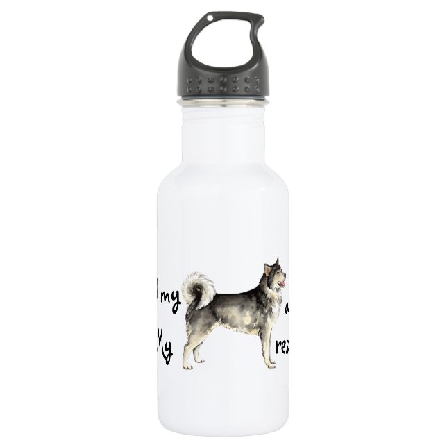 Botella De Agua Rescue Alaskan Malemute (Anverso)