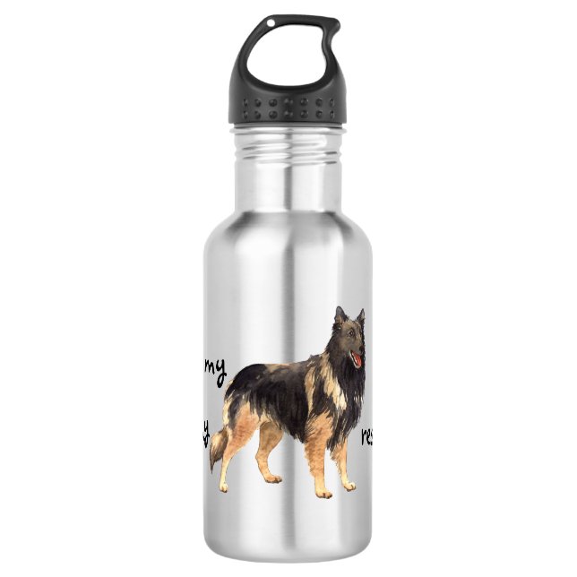 Botella De Agua Rescue Belga Tervuren (Anverso)