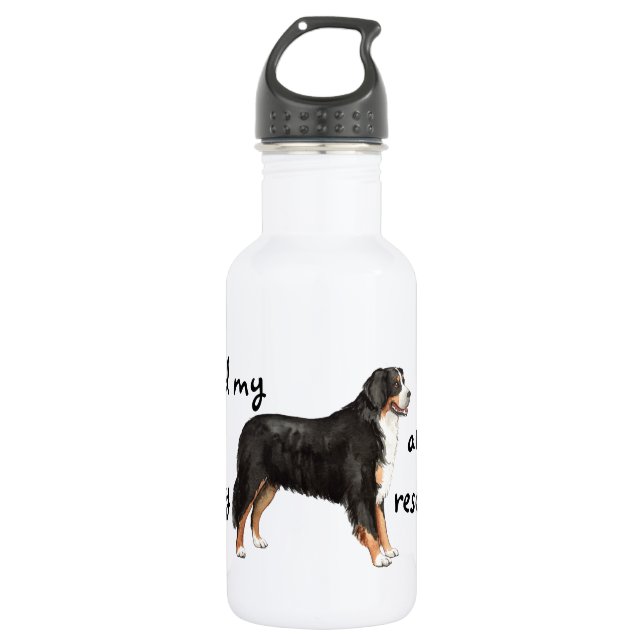Botella De Agua Rescue Bernese Mountain Dog (Anverso)