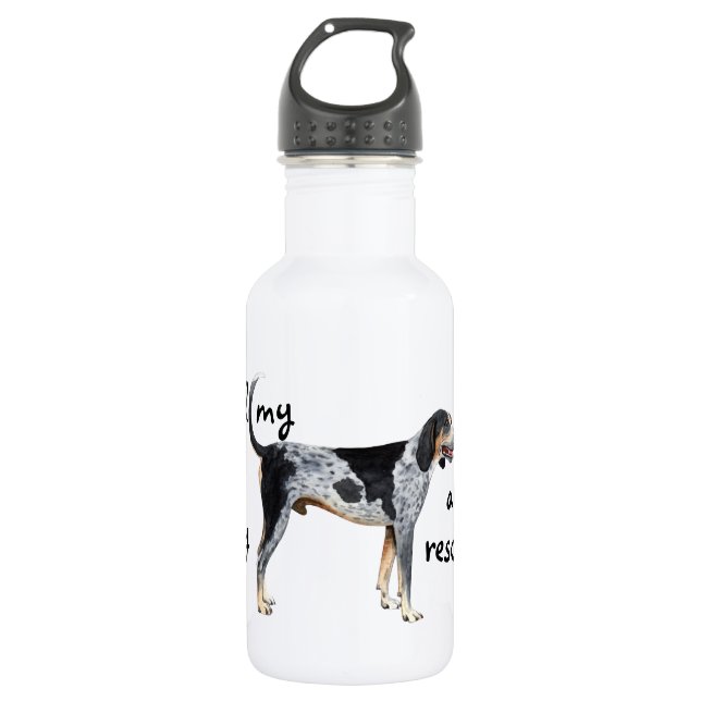 Botella De Agua Rescue Bluetick Coonhound (Anverso)