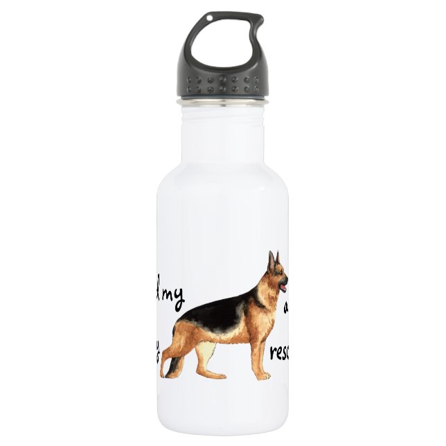 Botella De Agua Rescue German Shepherd (Anverso)
