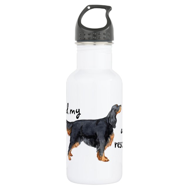 Botella De Agua Rescue Gordon Setter (Anverso)